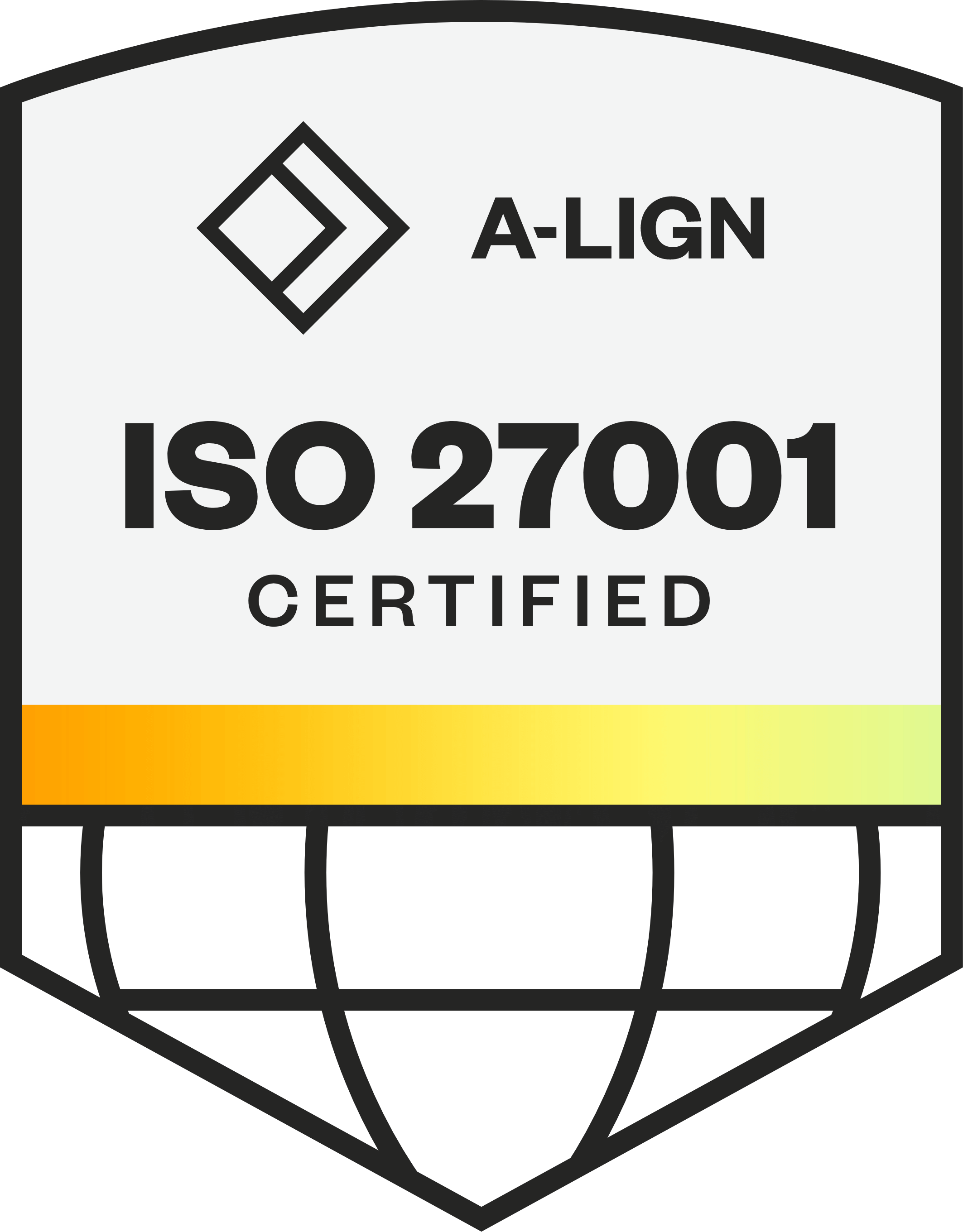 ISO 27001 certified badge